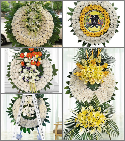山西长治平顺县阳高乡回源头村花圈速递